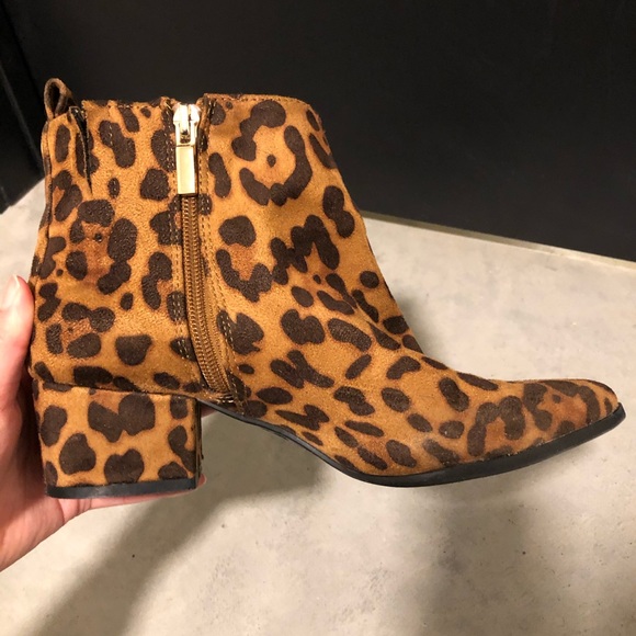 Target leopard suede booties - Picture 3 of 5